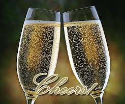 2 glasses of champagne