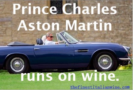 Prince Charles Aston Martin Runs on Wine