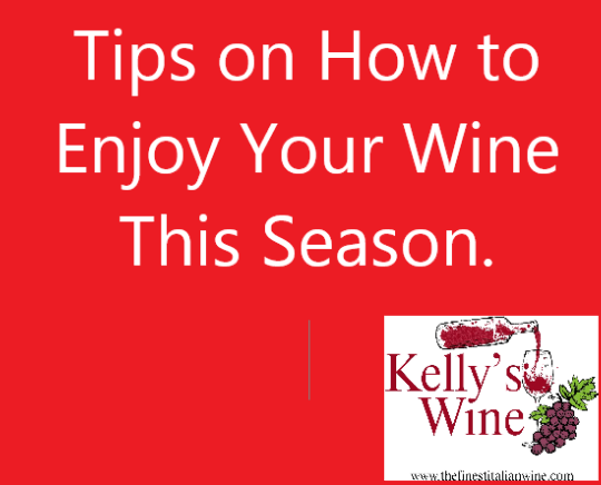 A wine poster on how to enjoy wine on christmas