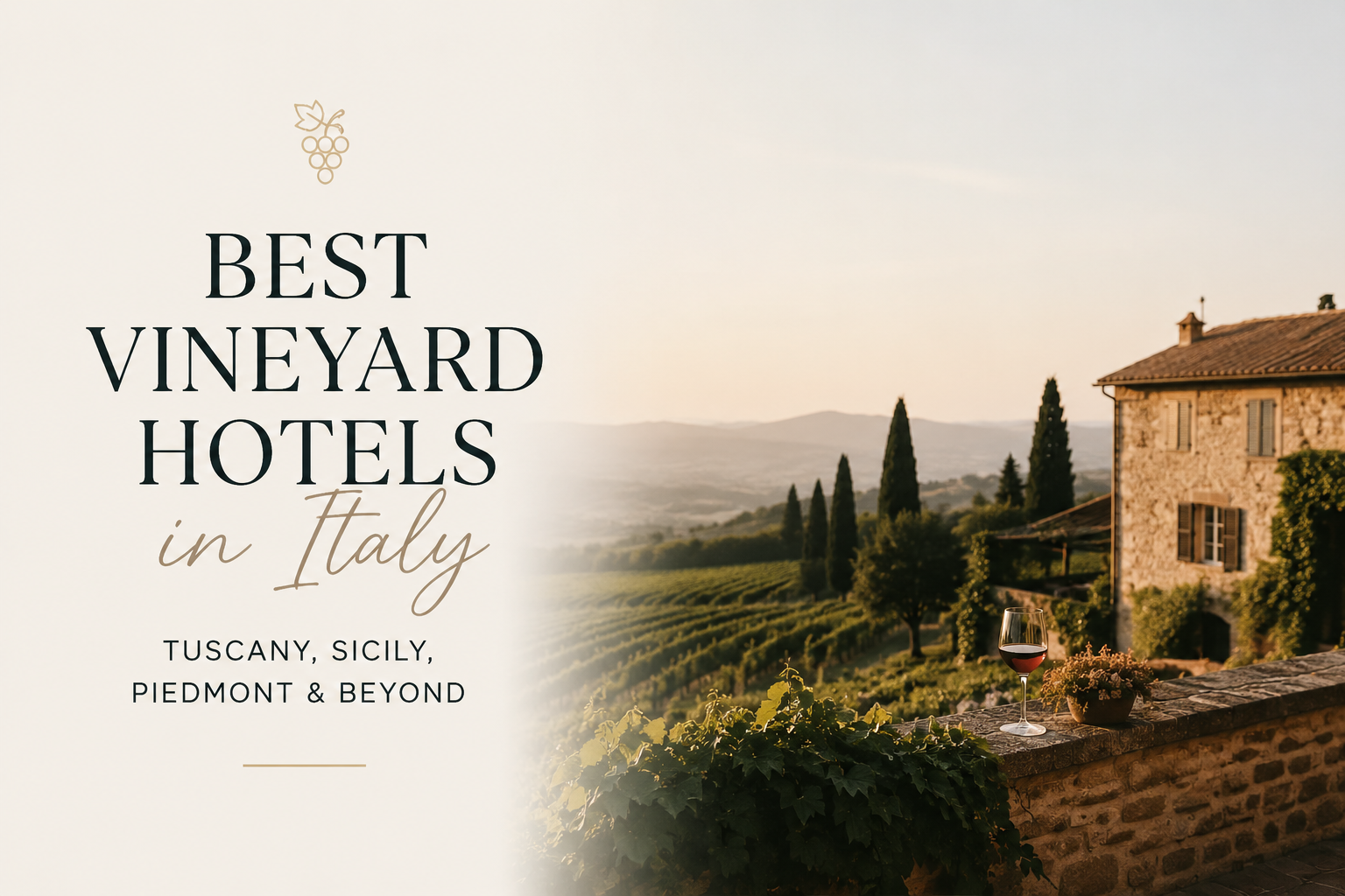 Best vineyard hotels in Italy featuring Tuscany, Sicily, and Piedmont wine stays