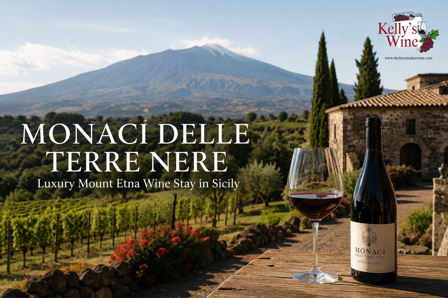 Luxury Mount Etna wine stay at Monaci delle Terre Nere in Sicily