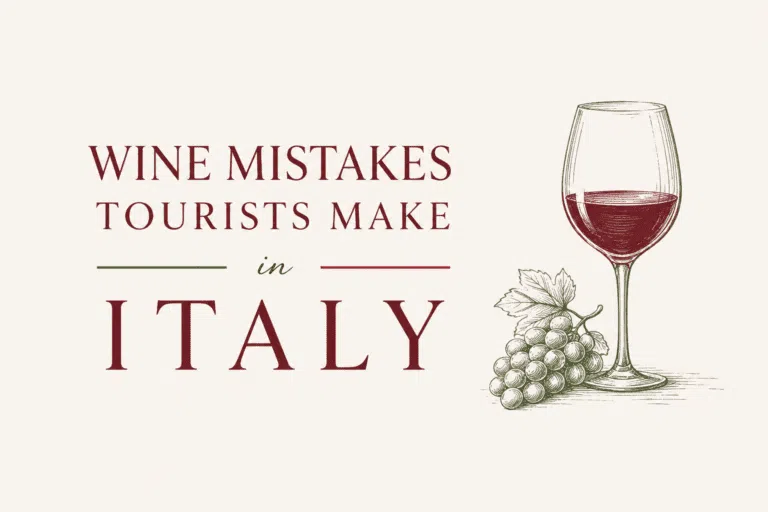 Tourists enjoying wine at a traditional Italian restaurant during a long Italian lunch