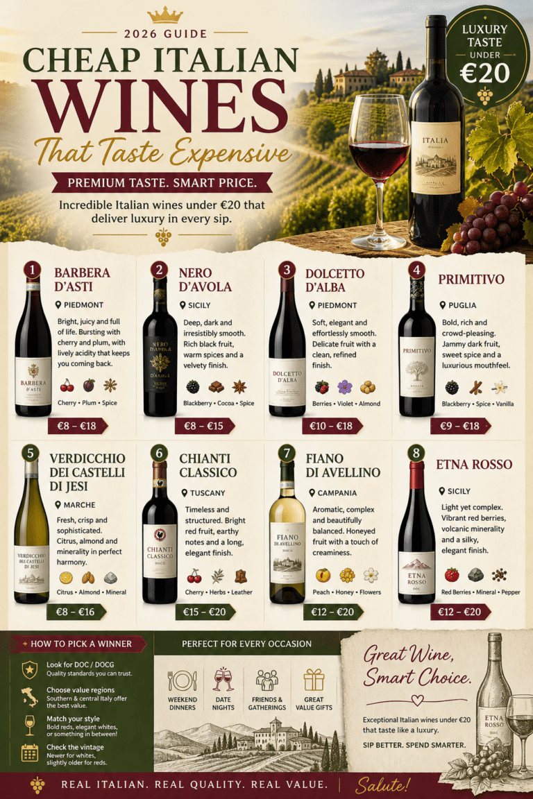 Best Cheap Italian Wines That Taste Expensive (Top Picks Under €20)