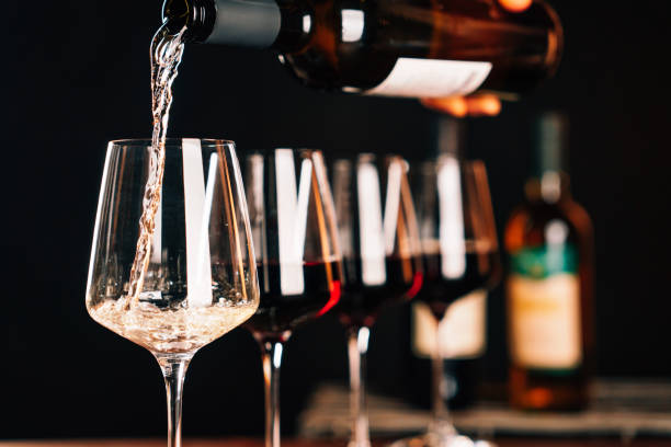 Glass of Italian red wine