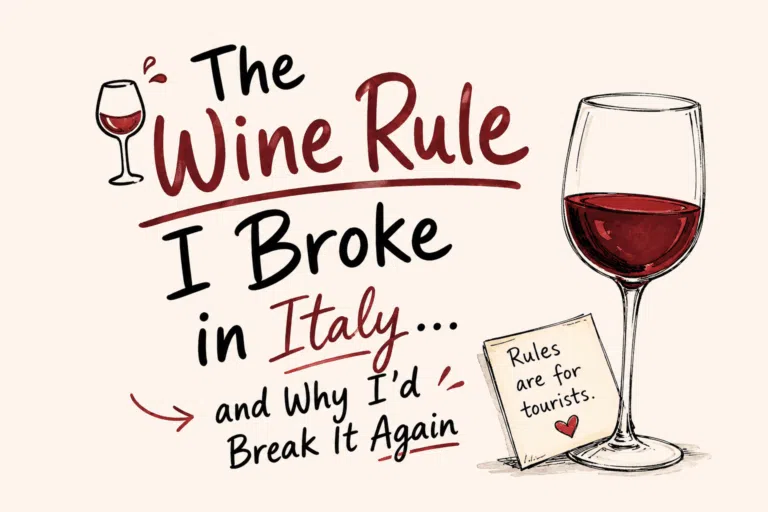 The wine rule I broke in Italy and why I'd break it again