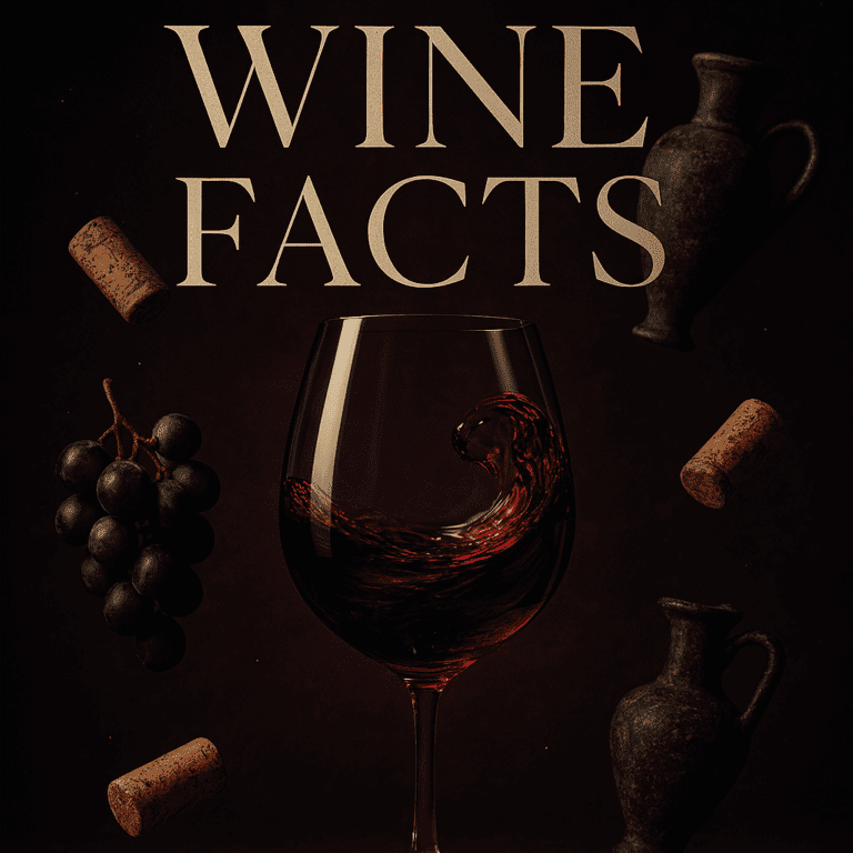Luxury wine facts featured image with wine glass and surprising wine elements