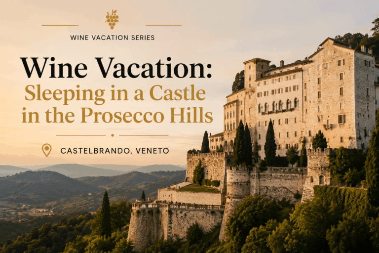 CastelBrando castle in Veneto Prosecco Hills wine vacation destination