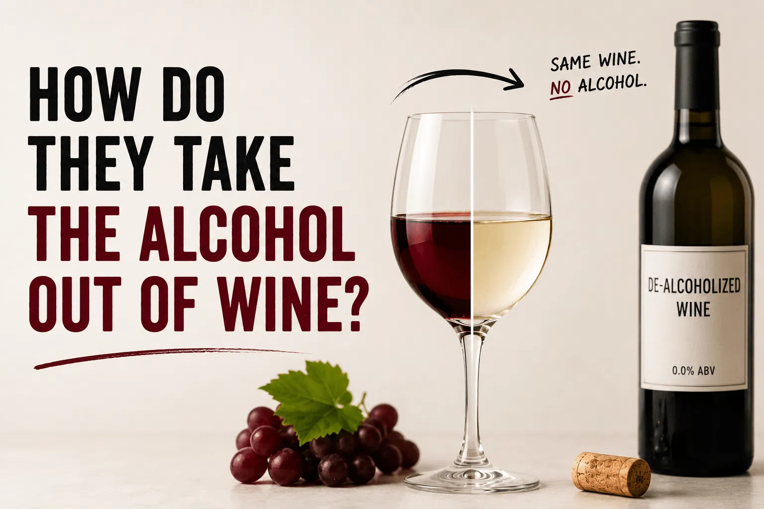 How alcohol is removed from wine to make non-alcoholic wine