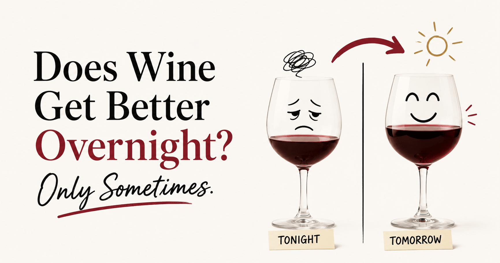 Does wine get better overnight after opening?