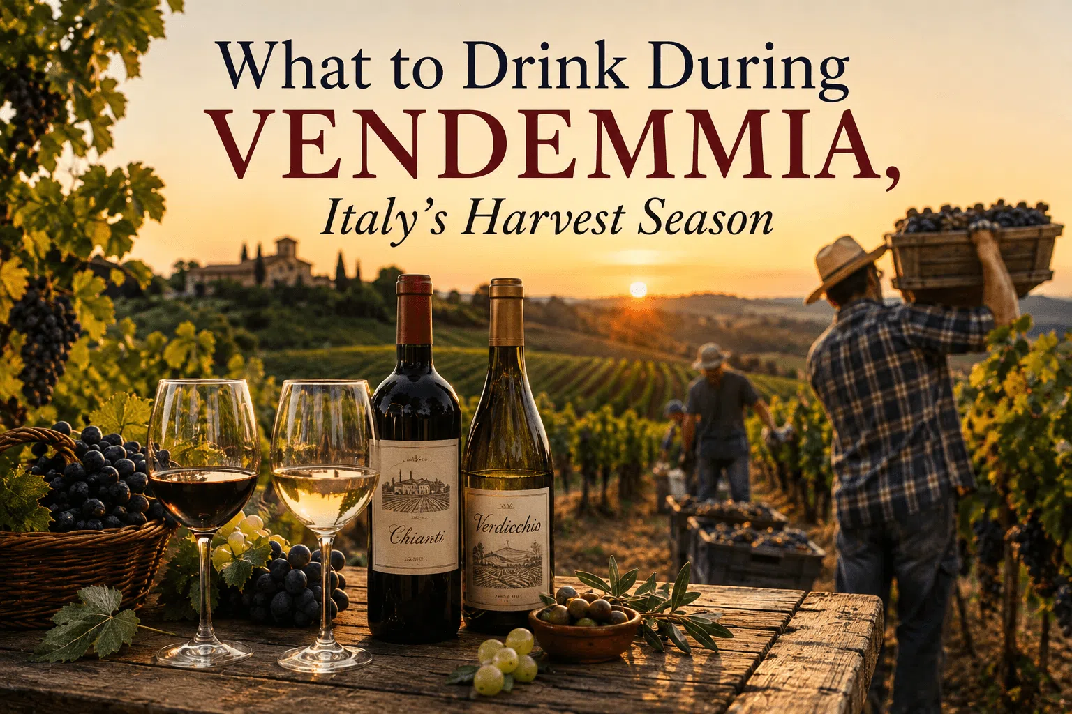 Drinks to enjoy during Vendemmia, Italy's wine harvest season