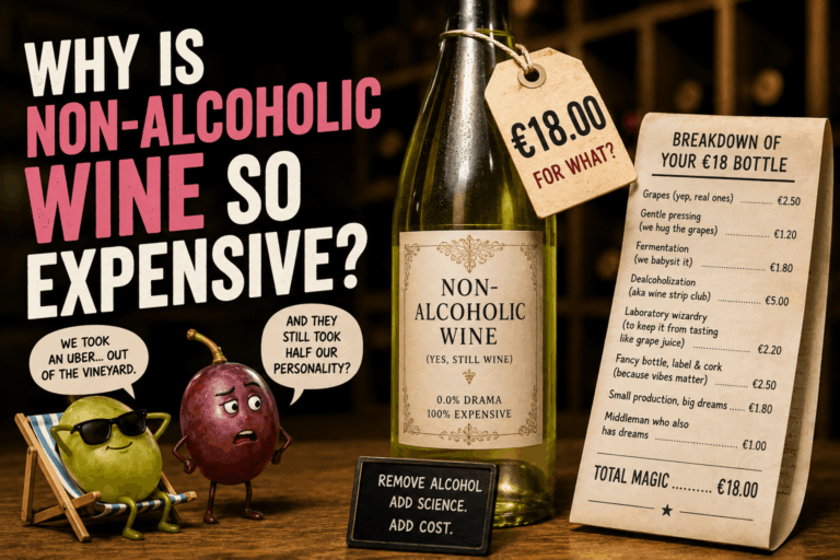 Why non-alcoholic wine is expensive and costs more to produce