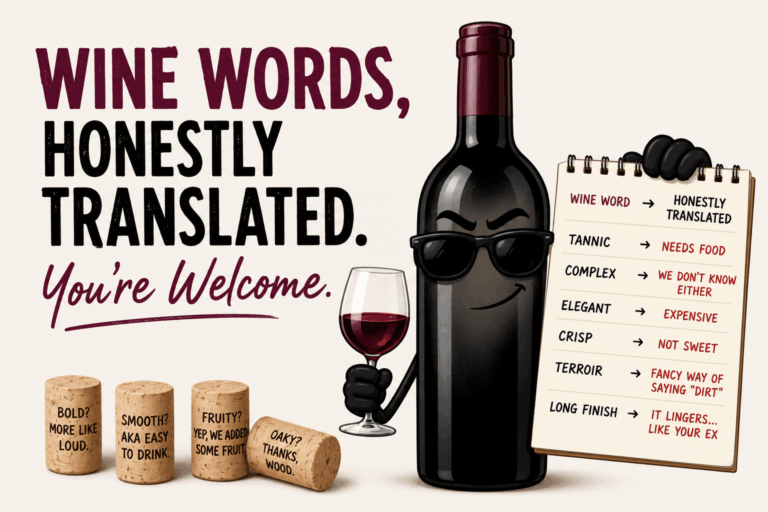 funny wine terminology honestly translated