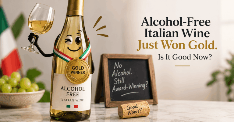 Alcohol-free Italian wine wins a gold medal at a wine competition