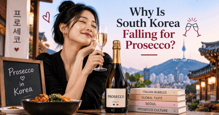 Korean woman enjoying Italian Prosecco in Seoul as Prosecco grows in popularity in South Korea