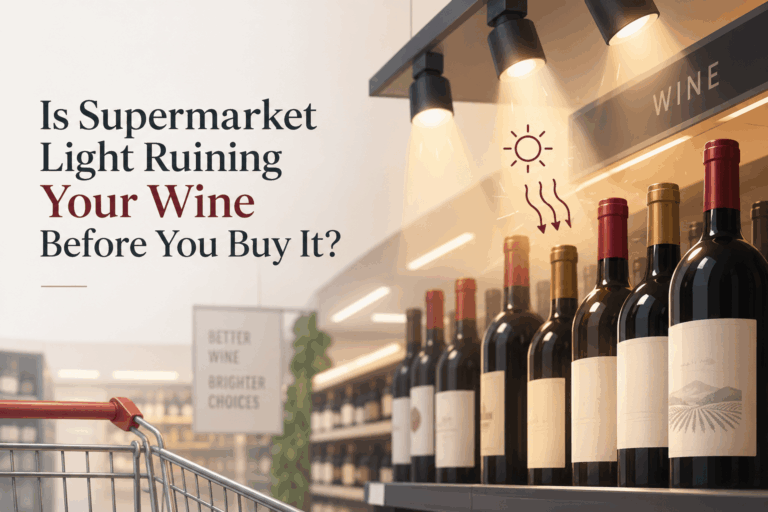 Is supermarket light ruining your wine before you buy it?