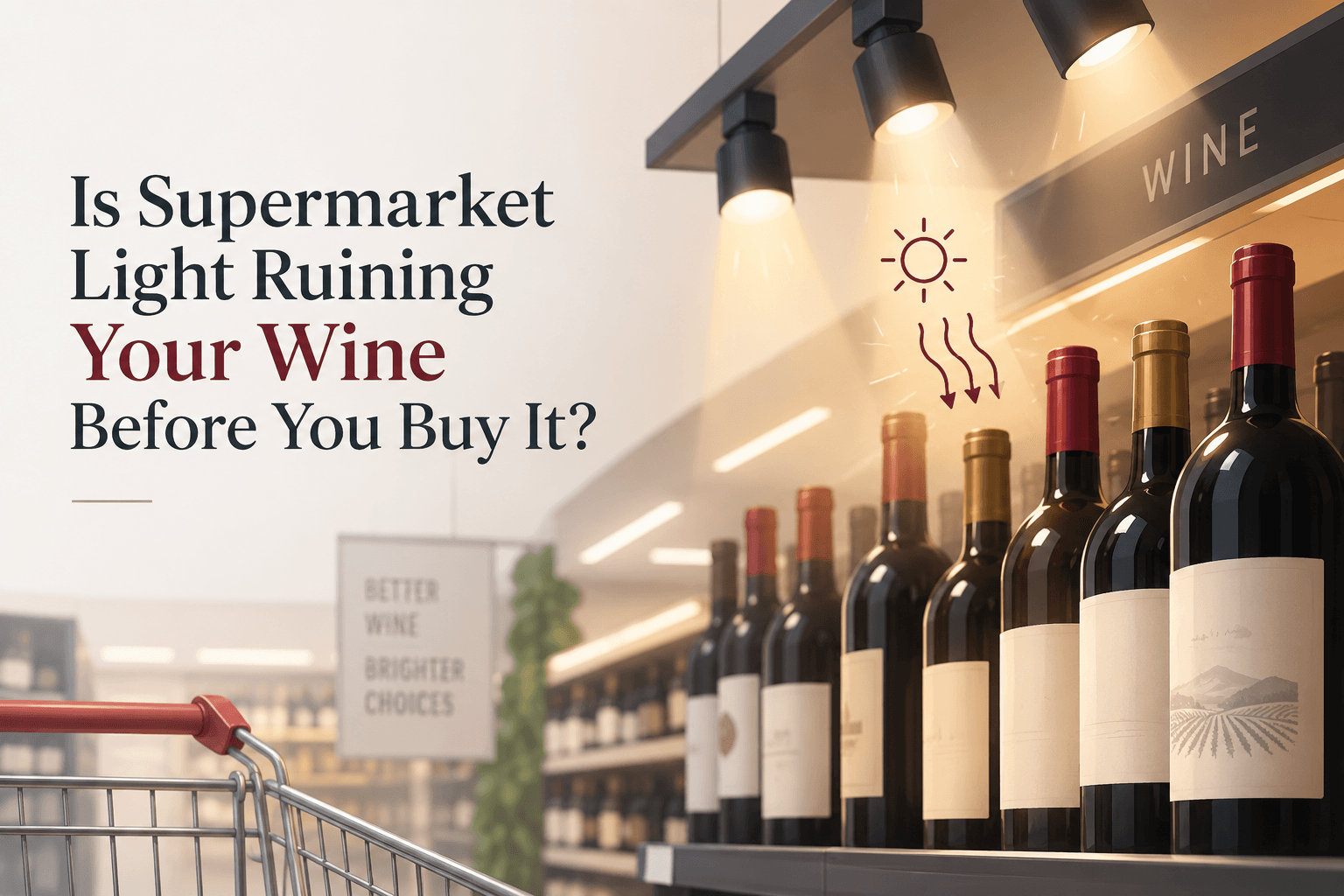 Is supermarket light ruining your wine before you buy it?