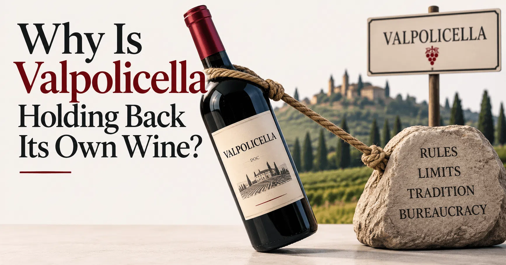 Valpolicella wine held back by production rules and restrictions